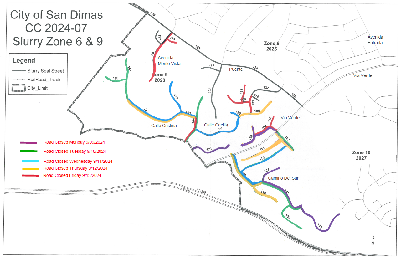 Schedule map